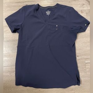 Navy Scrub Top Small